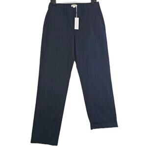 Outerknown ~Woman Size 6~ Navy Blue Organic Cotton Blend Chino Pants NWT $188.00